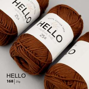 Пряжа HELLO Cotton 168 (25 грам)